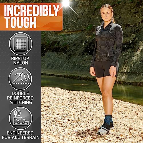 Pike Trail Mid Length Gaiters: for Hiking in Mud, Sand, and Snow - Running, Hunting, Mountain Climbing, or Walking