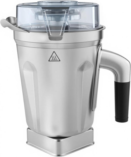 64oz Stainless Steel Container for Vitamix Blenders, Stainless Steel Blender Pitcher Compatible With Vitamix 5200 5000 6300 Vm0103 Vm0197 E310 A2500 Explorian Commercial Ascent etc Series