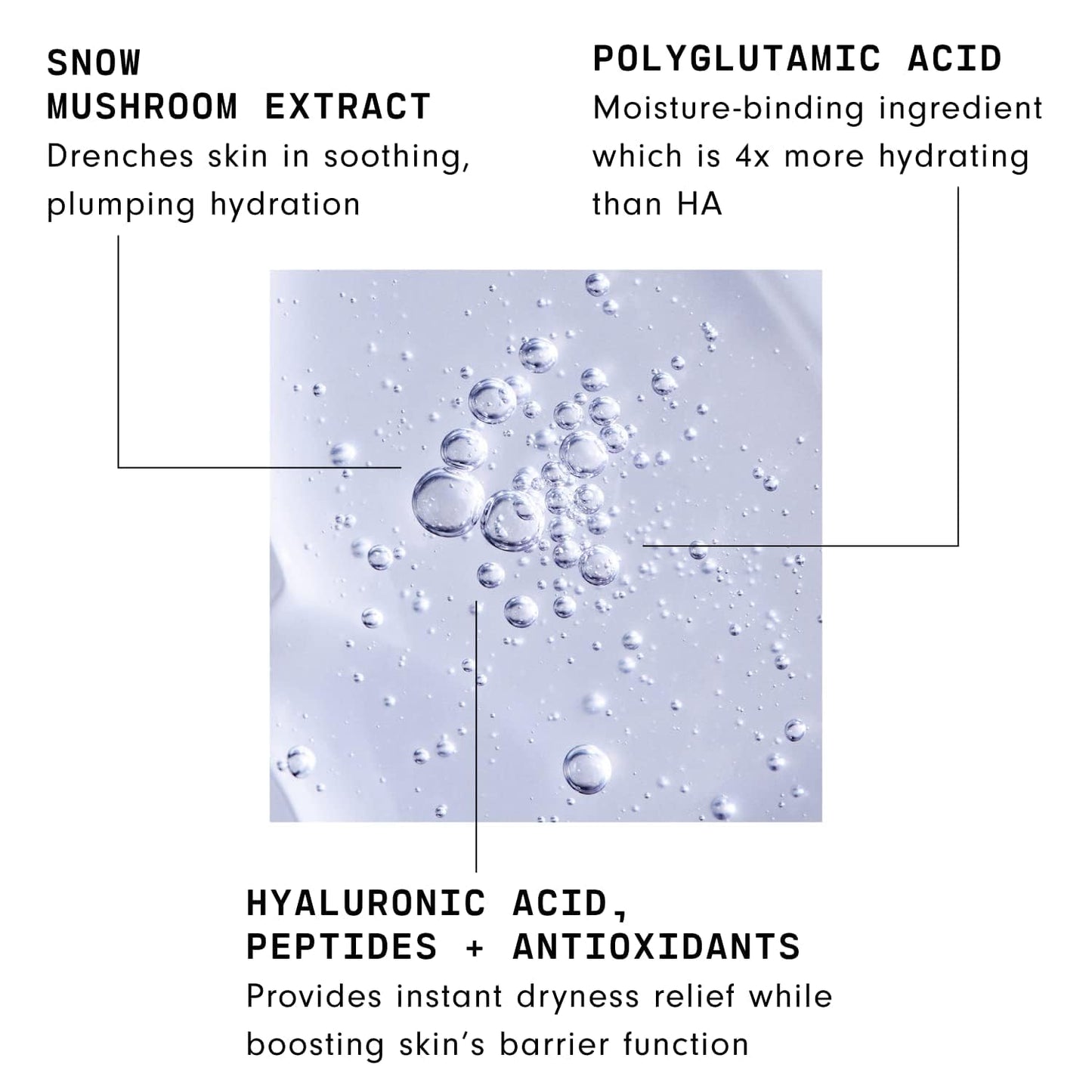 Versed Moisture Maker Hydrating Hyaluronic Serum - Lightweight Face Serum for Dry Skin With Moisturizing Polyglutamic Acid + Sno