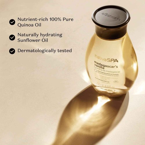 Nativa SPA by O Boticário, Vanilla Soothing Body Care Bundle: Madagascar Vanilla Body Lotion, Body Oil and Body Scrub