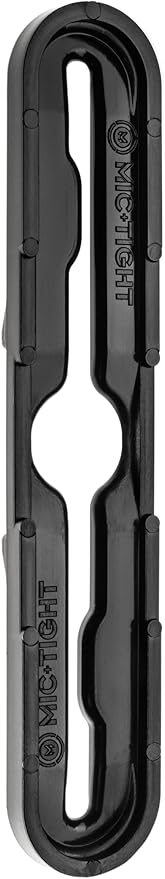 Mic+Tight The Police Mic Clip Tactical Portable Radio Mic Clip for Uniforms or Bullet-Proof Vest Carriers | Black