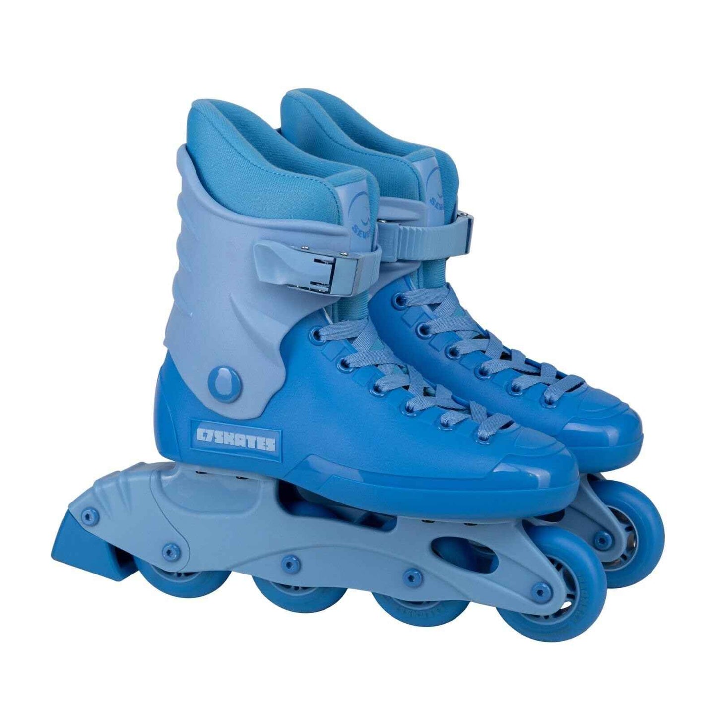 C SEVEN C7skates Nostalgic Adult Inline Skates for Women and Adult (Blue Haze, Women's 9 / Men's 8)