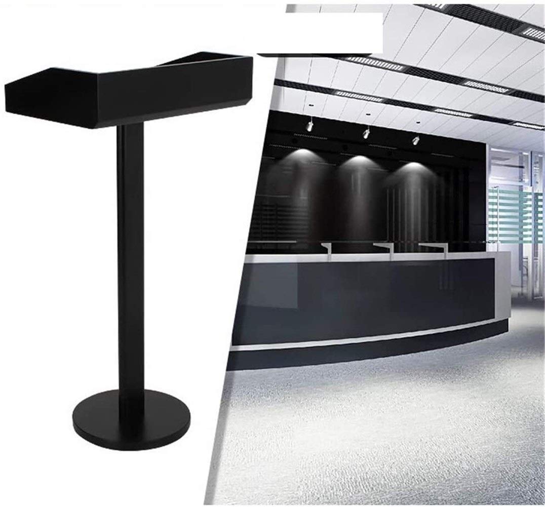 Lectern Podium Stand, Hotel Restaurant Entrance Podium Welcome Table Speaking Stage Master of Ceremonies Ideal for Sermons and Presentations Black
