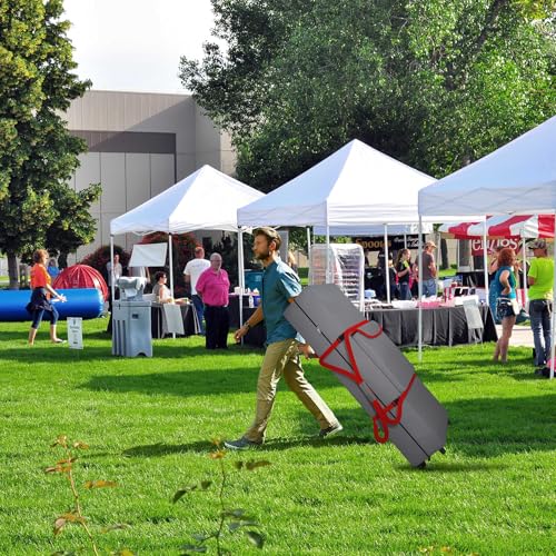 Cuddly Nest Wheeled Canopy Bag Replacement for 10x20ft Pop Up Canopy Tent-Rolling Carry Storage Bag with Sturdy Handles/Bu...