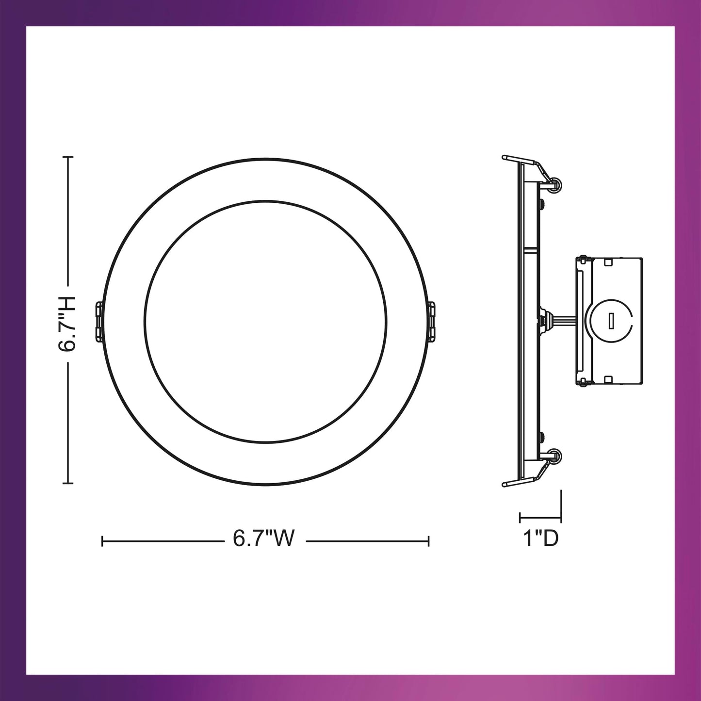 PHILIPS LED 60W Slim 6-inch Canless Downlight 12-Pack Selectable White Multi-CCT 1000 Lumen (12.5W = 60W) Dimmable No Housing Required