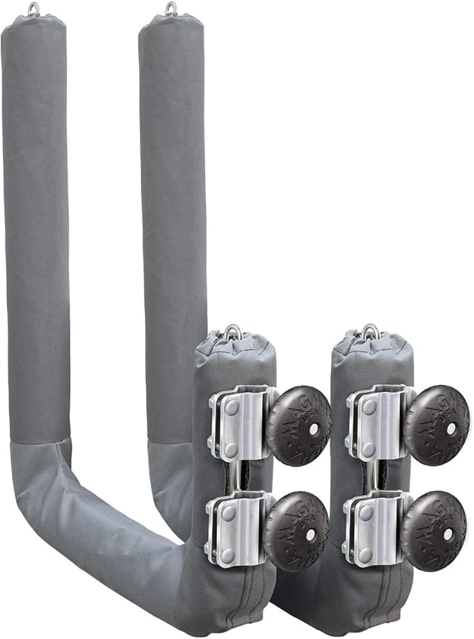 Magma Kayak/SUP Boat Rack R10-626 - 304 Stainless Steel Storage for Kayaks & Paddle Boards - Fits Standard Round Rail - In...