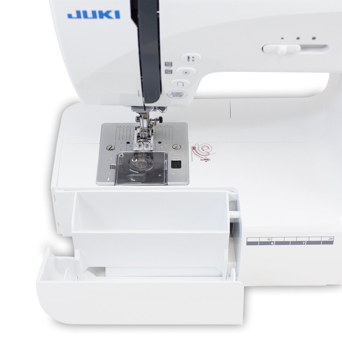 Juki HZL-70HW Computer Sewing Machine with 80 Sewing Patterns, 6 Types of Stitch Patterns, and Quick Reference Plate