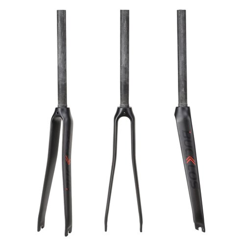 BUCKLOS 28.6mm 700C Full Carbon Fiber Road Bike Rigid Fork, C-Type Clamp Brake, 1-1/8 Threadless Straight Tube Superlight 3K T800 Bicycle Front Fork