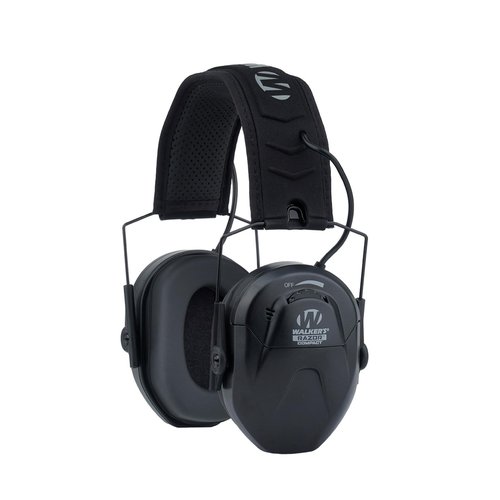Walker's Razor Compact 23dB Youth/Women's Electronic & Slim Passive 27dB Noise-Canceling Shooting Earmuff Bundle