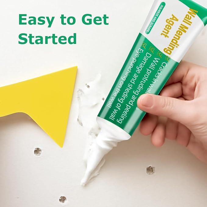 Drywall Repair Kit, 2 Pack Wall Repair Paste, Wall Emulsion Paint, Wall Mending Agent,Wall Surface Hole Fill Quick and Easy Solution