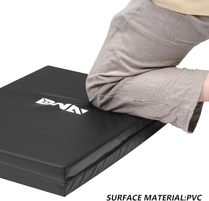 DNA Motoring Foldable Soft Kneeling Pad Mat Extra Thick Foam Knee Pad Mat Water Resistant 43 X 17.7 X 1.6 in for Auto Maintenance, Gardening, Baby Bath, Yoga, w/Handles, TOOLS-00501
