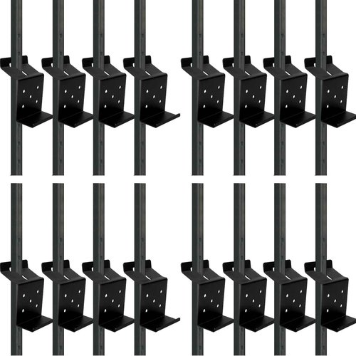 ICokin 24 Pcs T-Post Target Hanger, T Post Bracket Target Mount，AR500 Steel Target Bracket