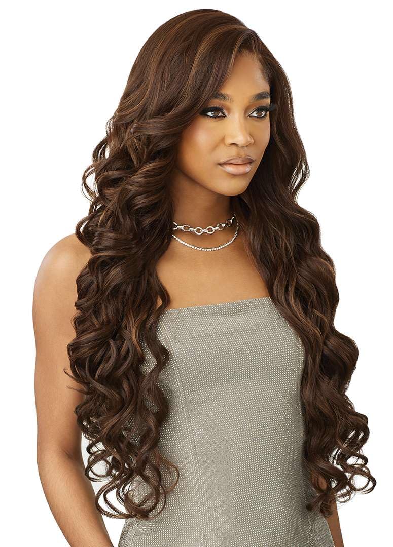 Outre Lace Front Wig - Melted Hairline - Swirlista - Swirl 112 (OFF BLACK 1B)