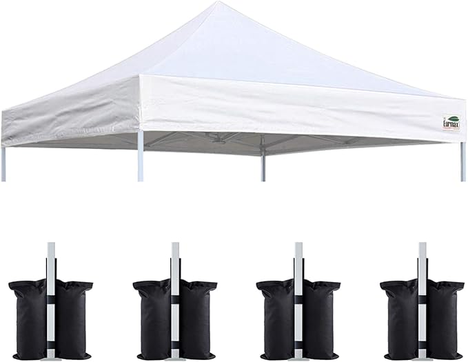 Eurmax USA New 10x10 Pop Up Canopy Replacement Canopy Tent Top Cover, Instant Canopy Top Cover ONLY, Choose 30 Colors,Bonu...