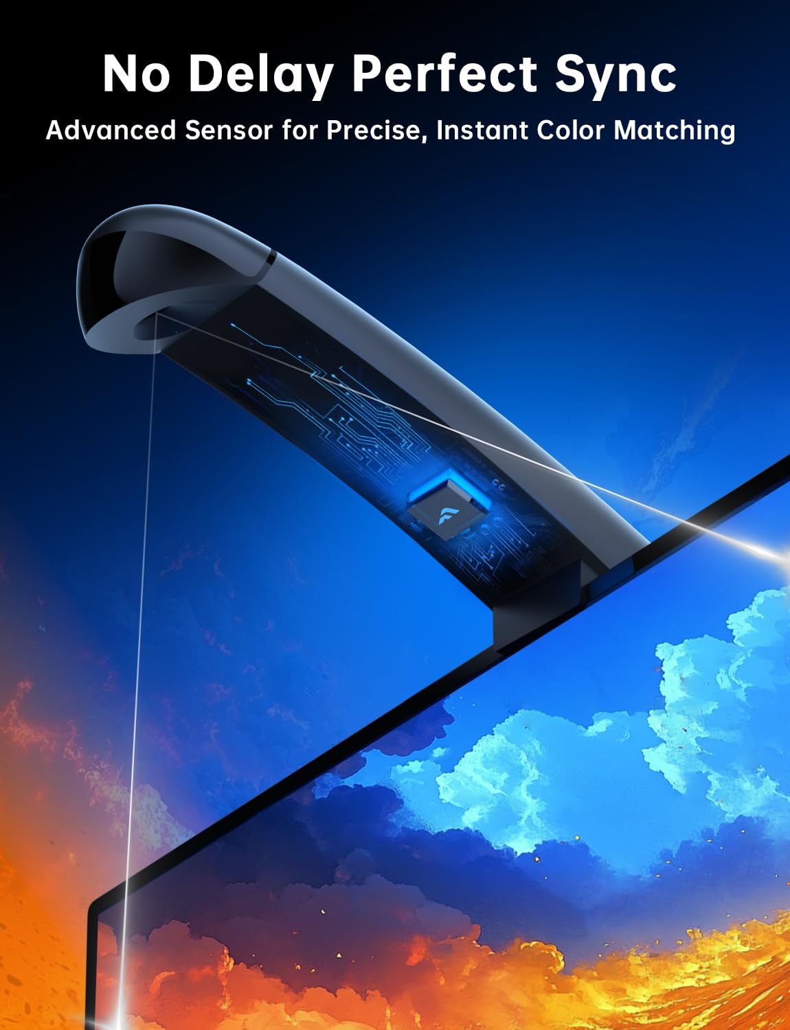 FFJ TV Lights That Change with Screen, 18ft Cuttable LED Backlight for 75-85 Inch Screen and PC Monitor, Backlight with Sensor, Smart App Control, Game & Music Sync Color Changing Lights
