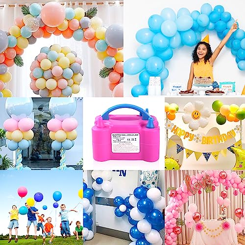 QIPUMP Balloon Pump Electric,110V 600W Balloon Blower Inflator Dual Nozzle Air Pump Balloons Inflator for Decoration, Part...