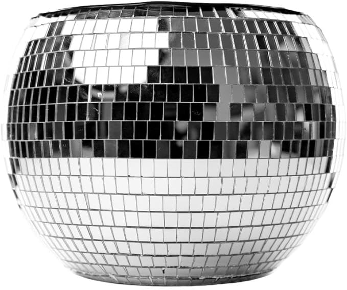 NPW Disco Ball Ice Bucket Large – Retro 70s Cocktail Barware, Holiday Christmas & New Years Eve Decor, Bachelorette Party ...