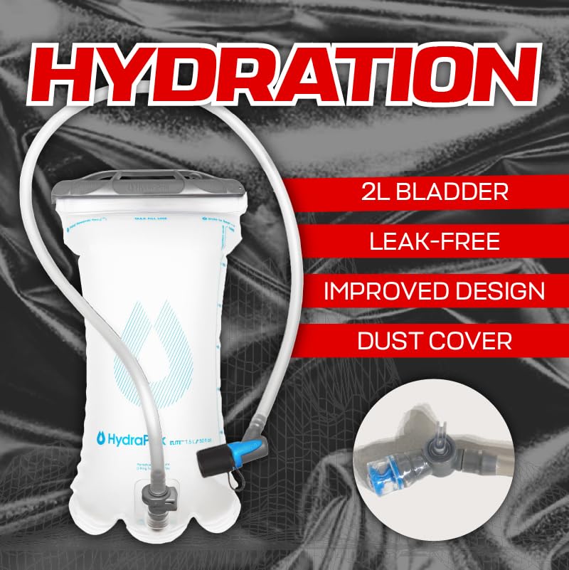 RAVERUNNER® Anti-Theft Hydration Backpack | Festival Approved Rave Backpack for Concert Goers, Leak-Free Festival Water Ba...