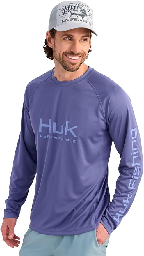 HUK Men's Pursuit Vented Long Sleeve Fishing Shirt (+30 UPF)