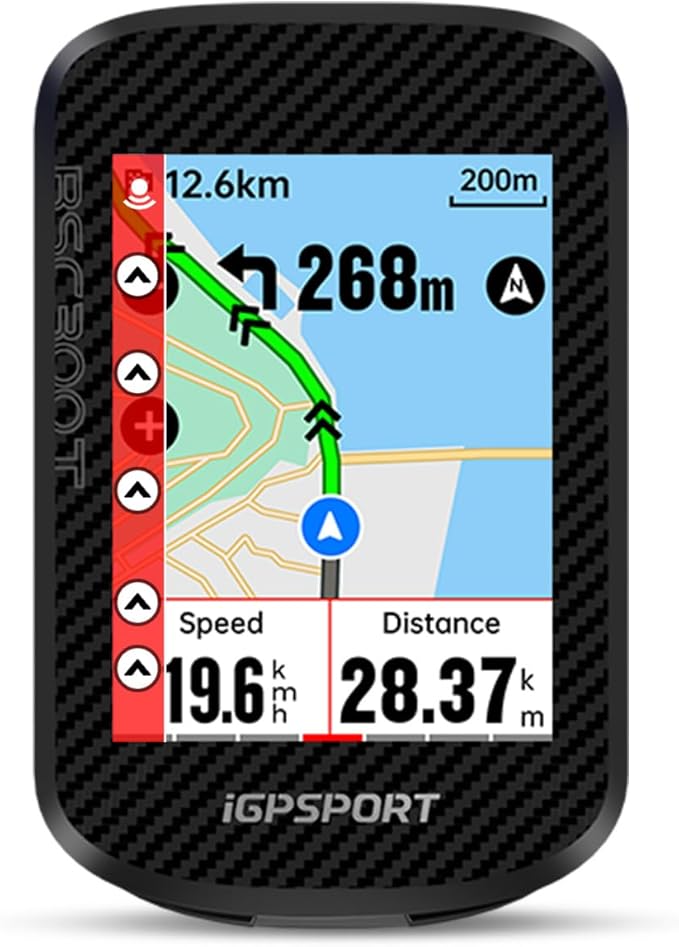 iGPSPORT BSC300T Wireless Bike Computer GPS, Touchscreen Offline MAP Navigation Off Course Warning Compatible with Insta 3...