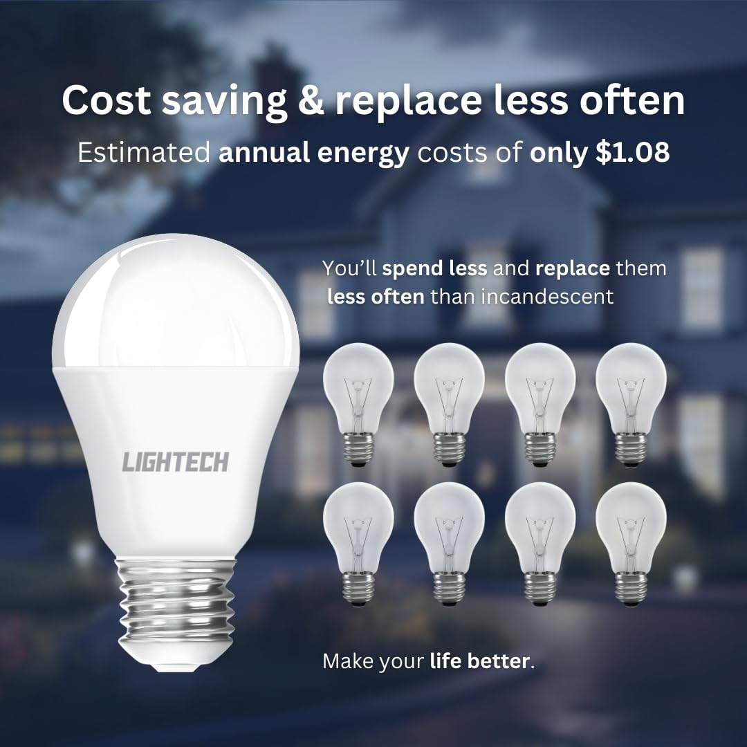 A19 LED Light Bulbs, 12 Pack, 60W Equivalent, 9W Daylight 5000K LED Light Bulb, 810 LM, Bedroom, Living Room, Office, Garage, Daylight LED Light Bulbs, Light Bulbs, Non-Dimmable, E26, UL Listed