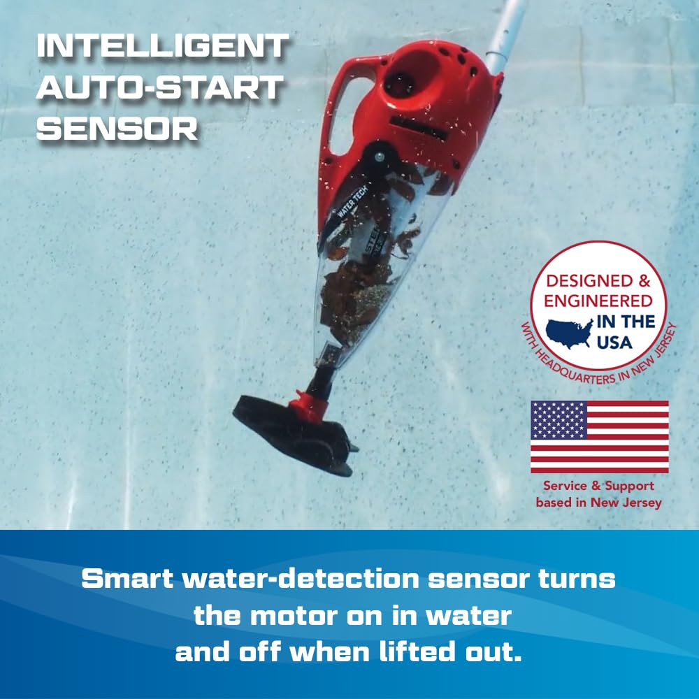 POOL BLASTER Pulse XL 350 American-Engineered Cordless Pool Vacuum with Auto-Start Sensor – Hoseless Vac with XL Debris Chamber for Inground, Above Ground Swimming Pools - 10.5" Head & 60 Min Runtime
