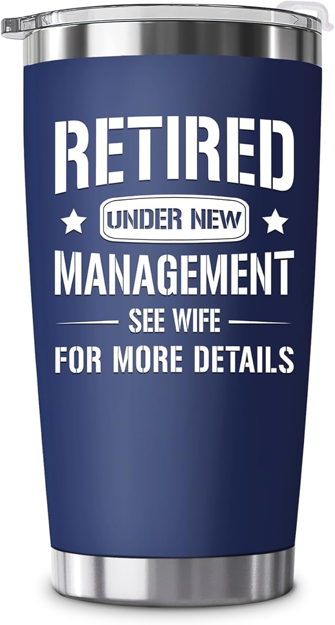 HEXMOZ Retirement Gifts for Men - Funny Retired Gifts for Men, Husband, Dad, Coworker, Boss, Friends - 2025 Happy Retireme...