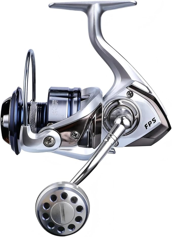 Accuretta Saltwater Spinning Reel,13+1BB Ultra Smooth Saltwater Fishing Reels,Powerful Carbon Drag,CNC Aluminum Spool & Ha...