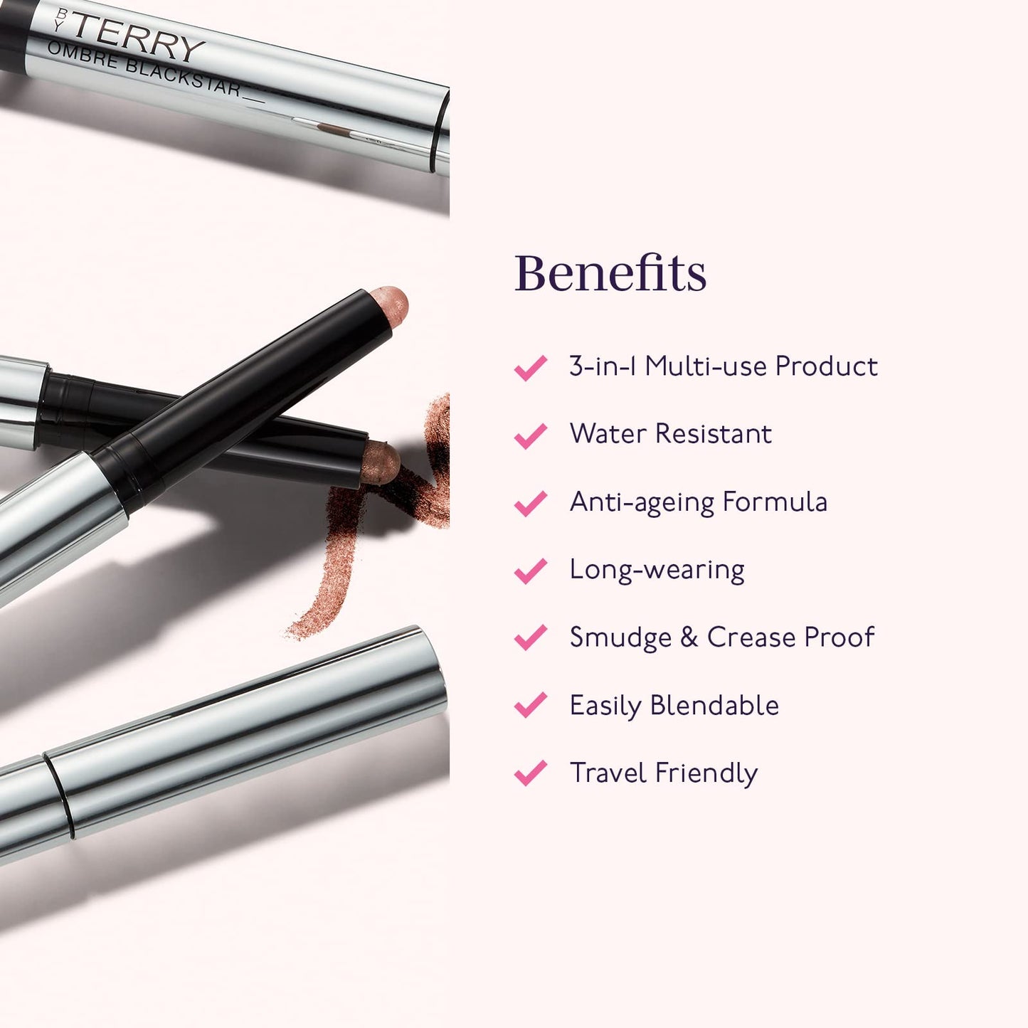 By Terry Ombre Blackstar Cream 3-in-1 Eyeshadow Pen | Black Pearl | Anti-Ageing Technology | 1.64g (0.06 oz)