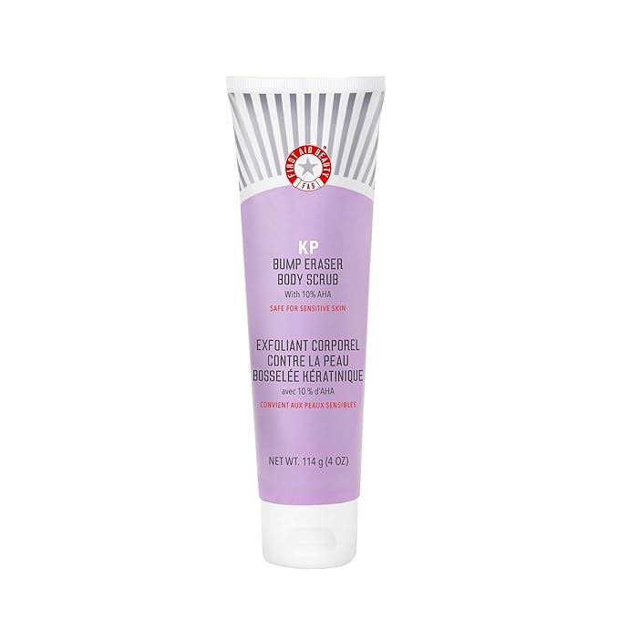 First Aid Beauty - KP Bump Eraser Body Scrub with 10% AHA, Keratosis Pilaris Skin Exfoliater with Glycolic and Lactic acid...