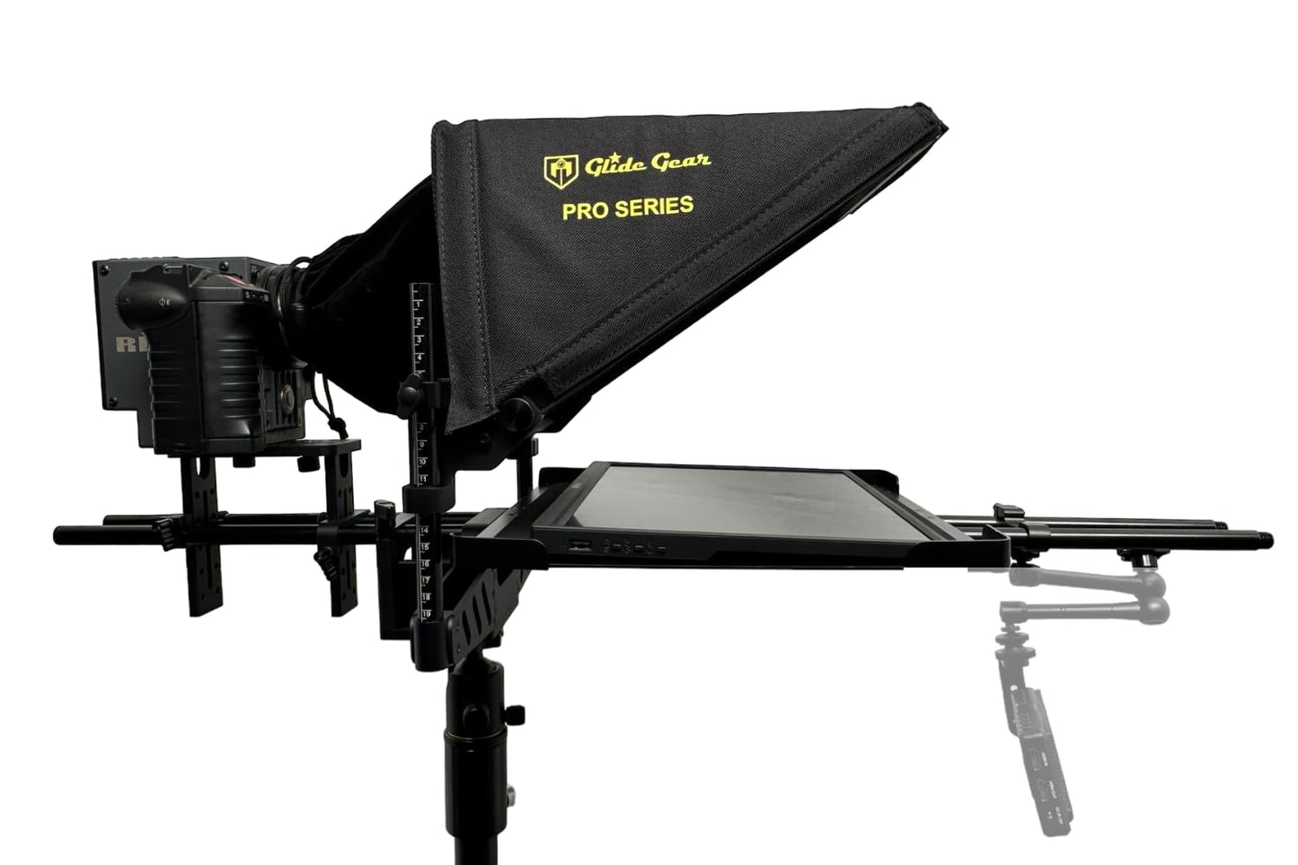 Glide Gear Tmp 1000 Teleprompter - All Camera & Smartphones, Tablets - 17 Glass, Tray, Hard Case, No Assembly