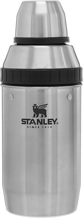 Stanley Happy Hour Cocktail Shaker Set 20 oz | Bartender Kit for Camping and Travel | Cocktail Drink Mixing Set with 2 Cup...