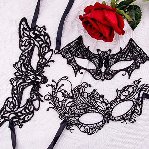 SIQUK 20 Pieces Lace Masquerade Mask Women Venetian Masks