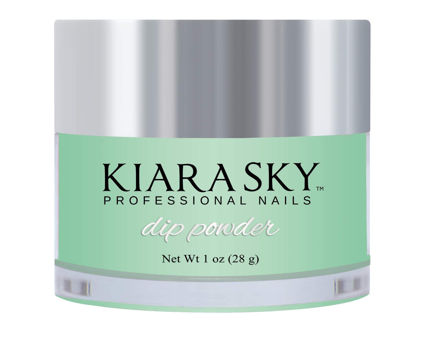 Kiara Sky Glow Collection Dip Powder 1 oz | Activate with UV, LED or sunlight | Hint of Mint