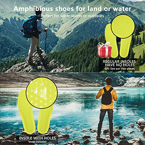 Teemie Womens Mens Water Shoes Barefoot Quick Dry Aqua Sports Shoes for Pool Beach Surfing Walking Kayaking