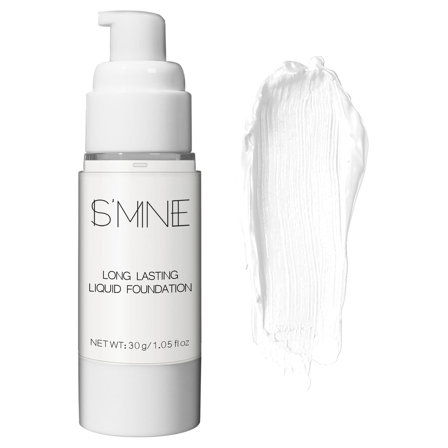 IS'MINE White Liquid Foundation Makeup, Matte Flawless Finish Foundation, Vegan & Cruelty-Free (1.05 Fl Oz, 041)