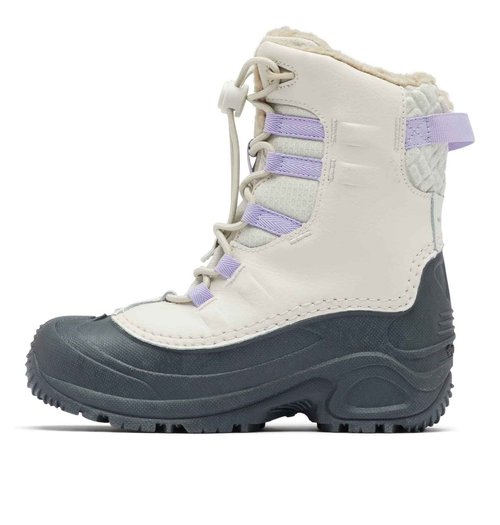 Columbia Youth Bugaboot Celsius Insulated Waterproof Snow Boot, Fawn/Frosted Purple, 6