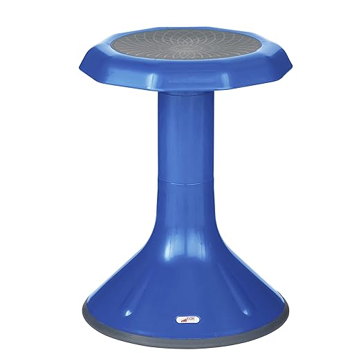 ECR4Kids ACE Active Core Engagement Wobble Stool, 18-Inch Seat Height, Flexible Seating, Blue