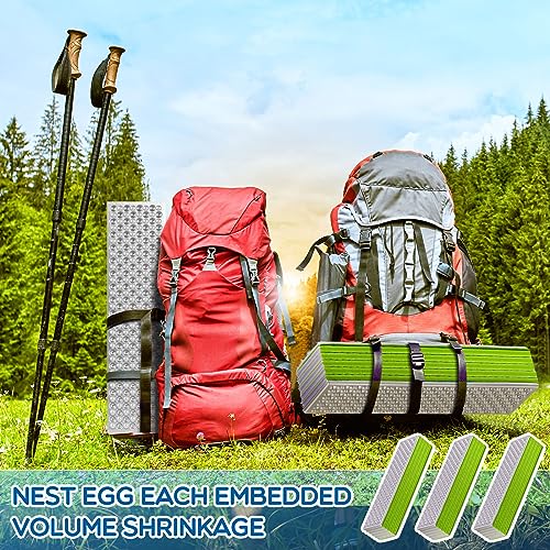 Foam Camping Pads for Sleeping, Foldable Closed Cell Foam Camping Mattress, Waterproof Outdoor Sleeping Mat for Ultralight...