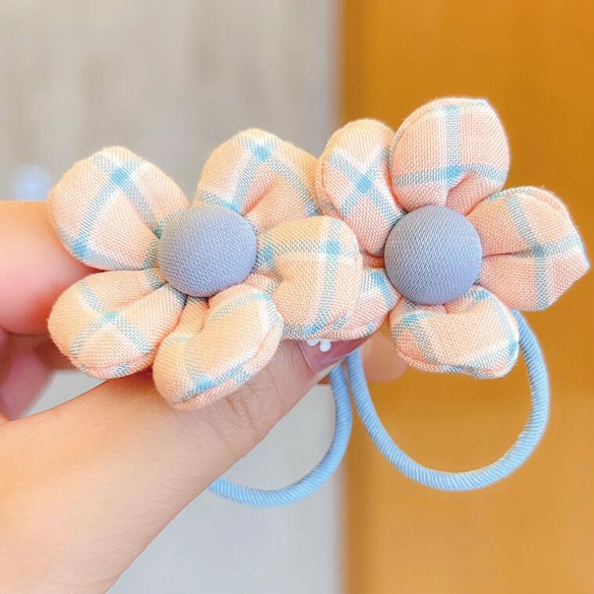 Likeggoad Cute Cartoon Elastic Hair Ties for Baby Girls, Rubber Bands Hair Bands Ropes Ponytail Holder for Toddlers (Random 2 Sets, Mixed Styles)