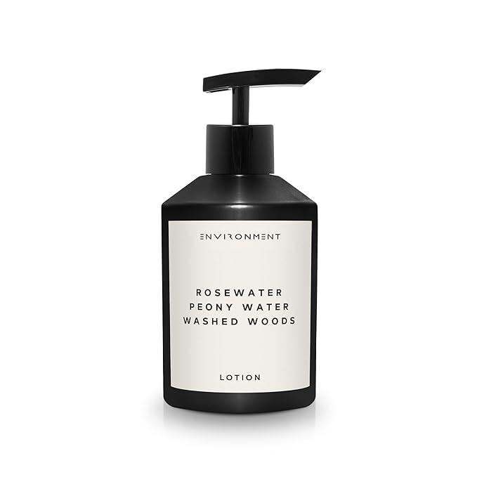 ENVIRONMENT Inspired by Designer Perfume IM L'Eau Lotion, 300ml Luxury Scented (Rosewater | Peony Water | Washed Woods) Bathroom Luxury, Men & Women High-End Body Hand Cream, Dry Skin