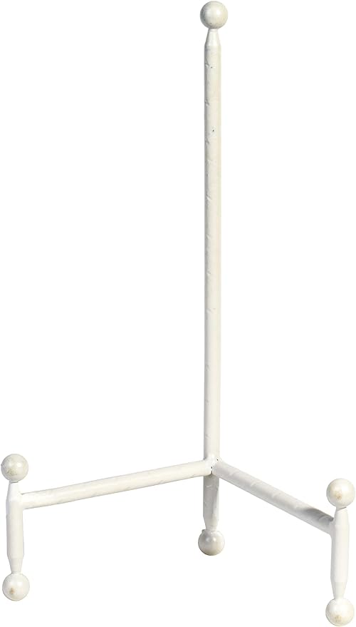 Red Co. Decorative Tripod Plate Stand and Art Holder Easel in Black Finish - 14" h