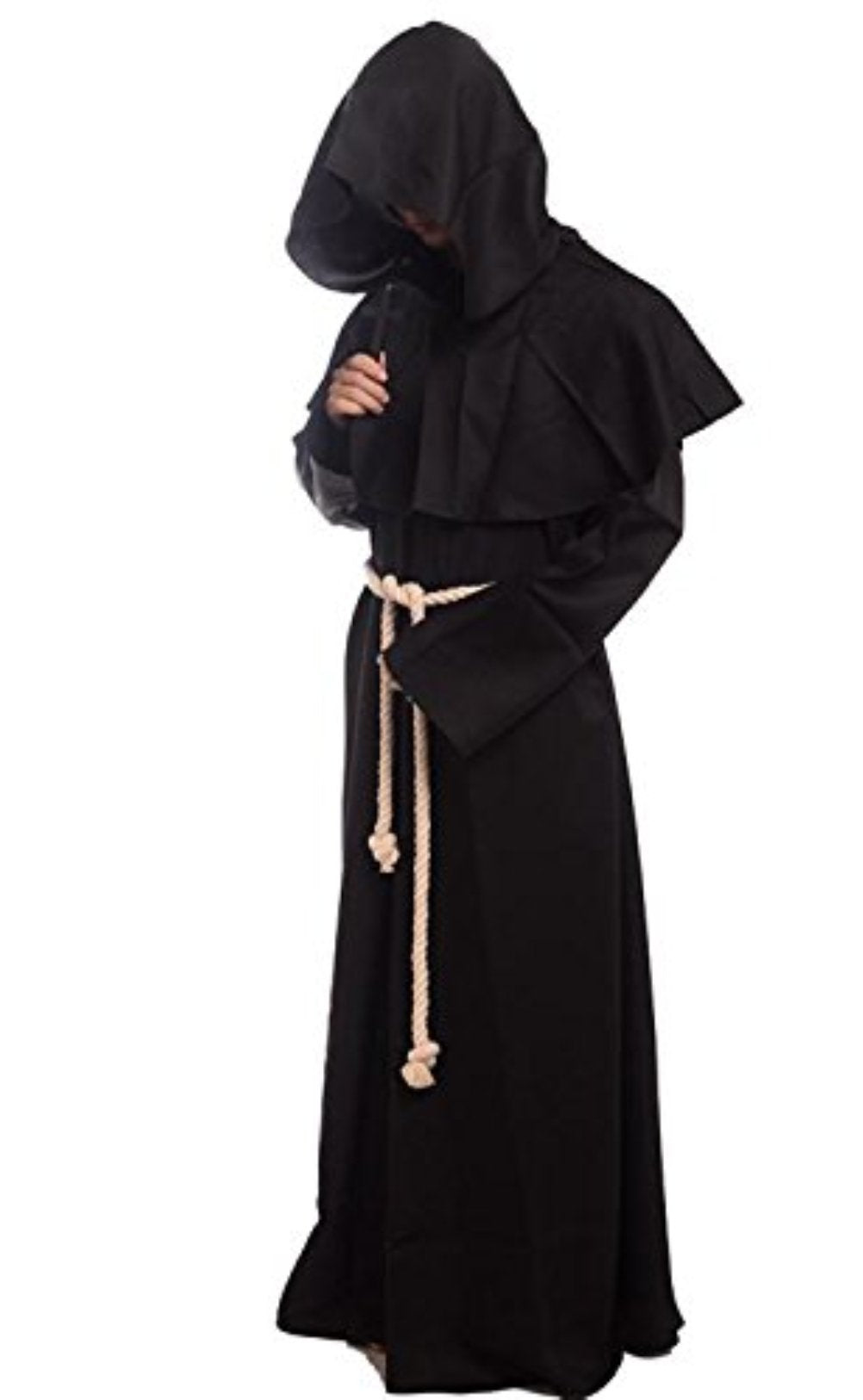 GOLDSTITCH Friar Medieval Hooded Monk Renaissance Priest Robe Costume Cosplay
