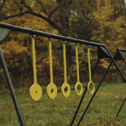 Caldwell AR500 Rimfire KYL Challenge Rings Target with 1/4 Inch Thickness, Rifle Rated for Precision Shooting and Target Practice