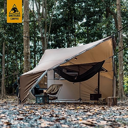 OneTigris COZSHACK Hot Tent, Large Spacious 4 Person Tent with Stove Jack, Windproof Waterproof Tent for Wood Stove Bushcr...