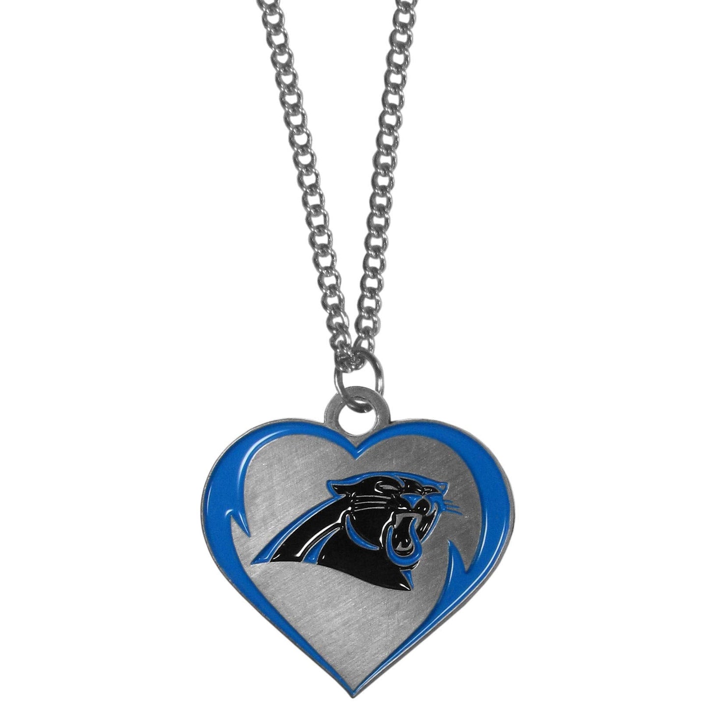 Siskiyou Sports NFL Carolina Panthers Womens Heart Necklace, Team Color, 22 inch