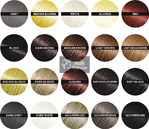 Finally Hair Fibers - Dark Gray 50 Gram Refill Pack. Cover Gray Roots and Concealer for Hair Volumizing.