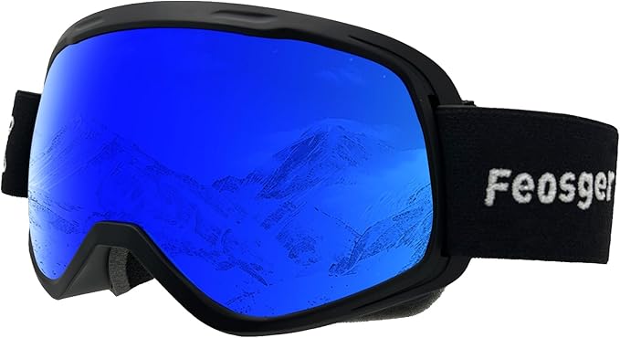 Kids Ski Goggles REVO Snow/Snowboard Goggles for Boys Girls Youth Anti-Fog UV400 Spherical Lens age 6-14