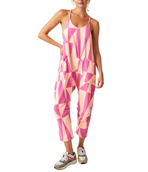Free People Women's Hot Shot One-Piece Printed, Pink