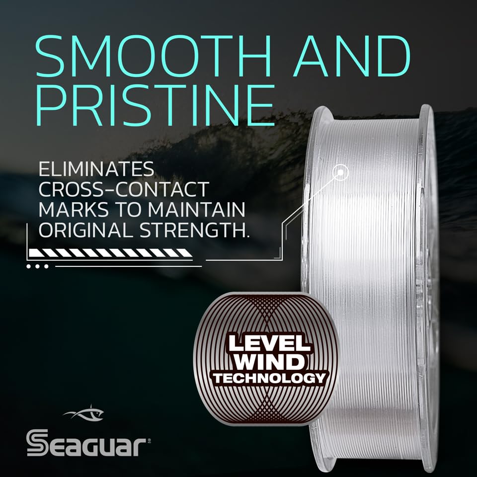Seaguar IceX 100% Fluorocarbon Fishing Line, Abrasion Resistance, Made for Hard Water